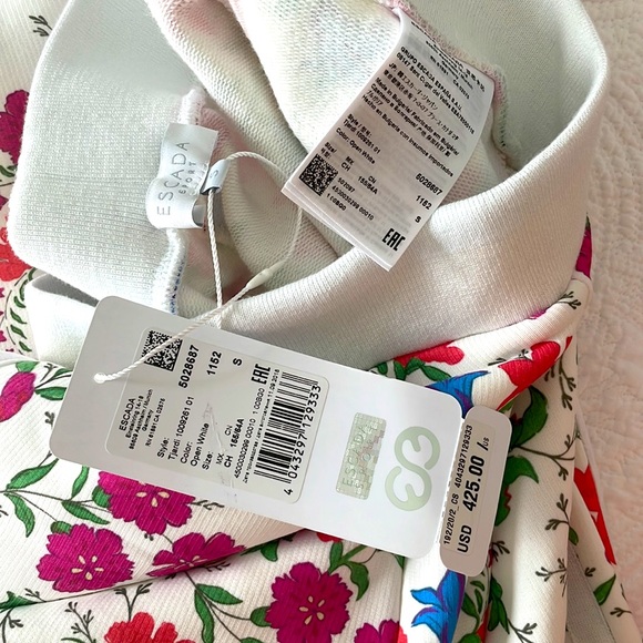 New authentic Escada set of matching jacket and pants. Soft cotton Streetwear. - Picture 13 of 15